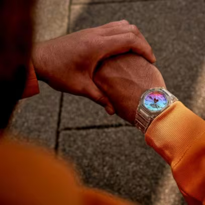 G-SHOCK - GA-2100SRS-7A – Skeleton Rainbow