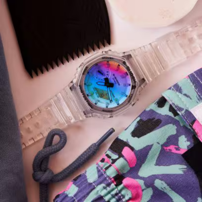 G-SHOCK - GA-2100SRS-7A – Skeleton Rainbow