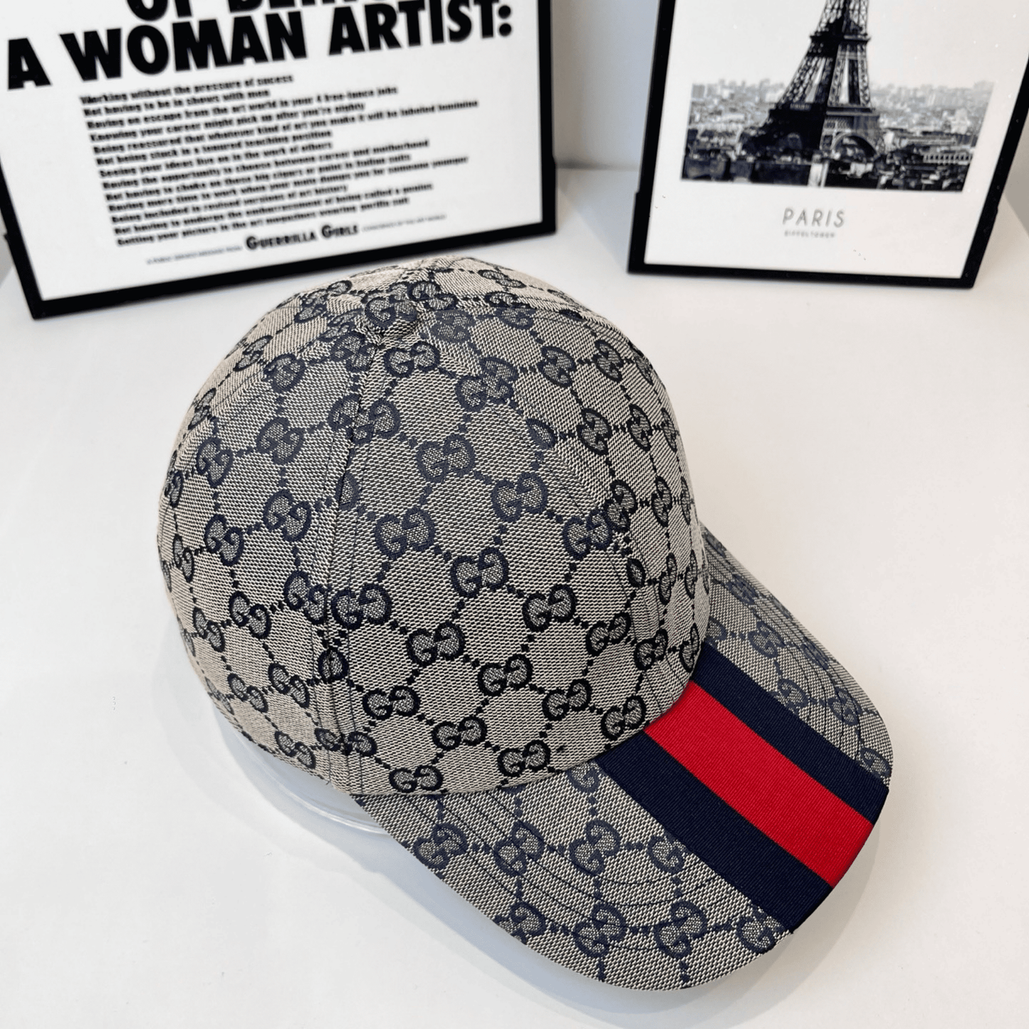 Casquette Gucci GG Web Beige