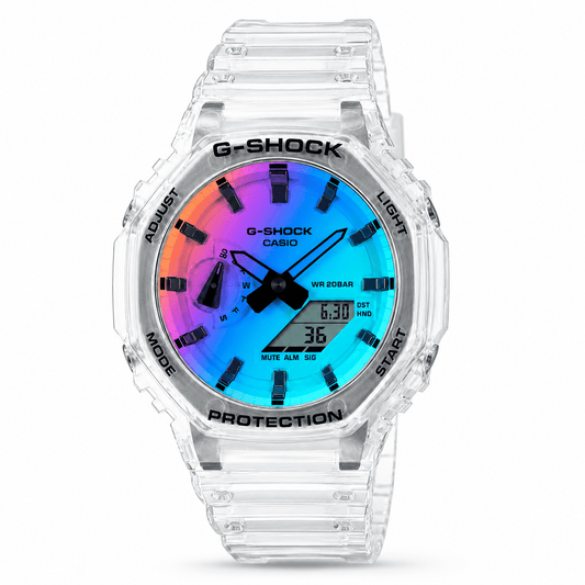 G-SHOCK - GA-2100SRS-7A – Skeleton Rainbow